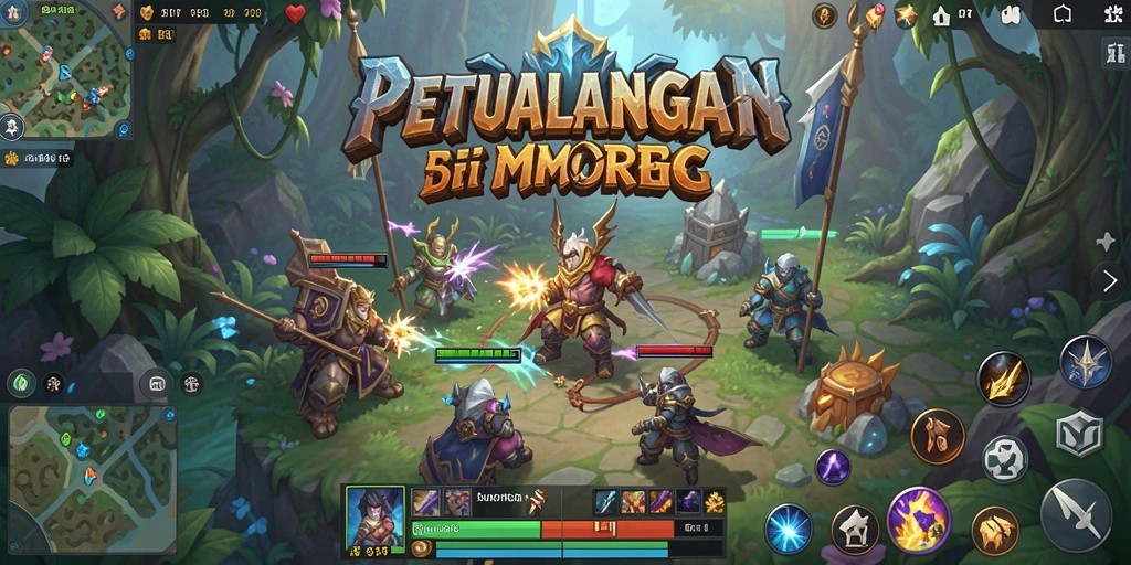 Tampilan gameplay <strong>5RT</strong> yang memukau dalam dunia MMORPG.