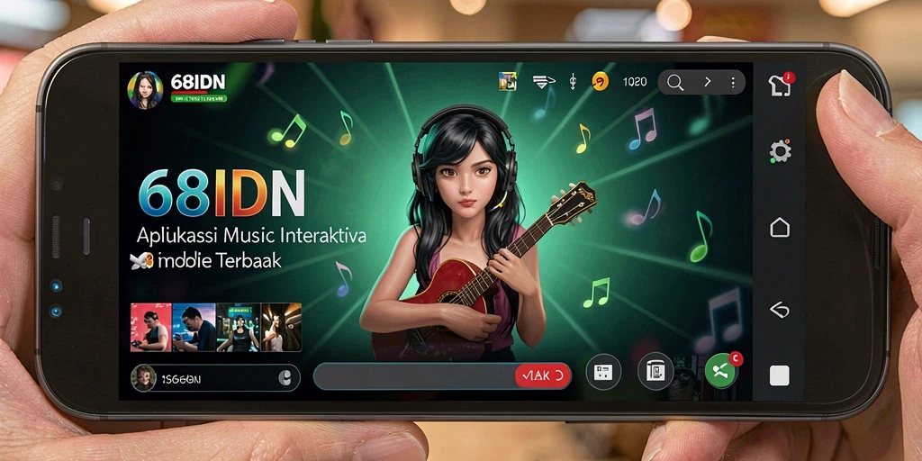 Screenshot gameplay 68IDN yang menggambarkan keseruan bermain musik.