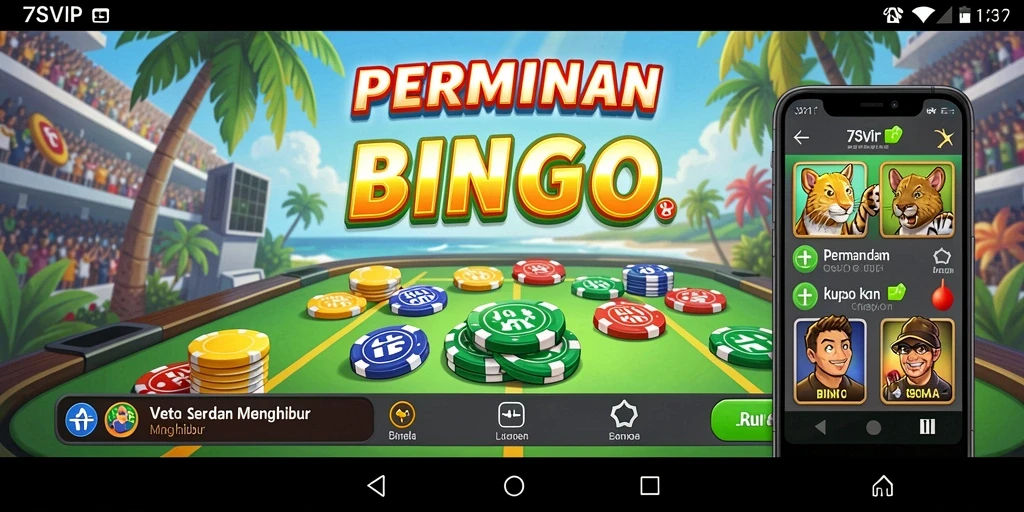 Tampilan gameplay seru dari 7SVIP Bingo yang penuh warna.