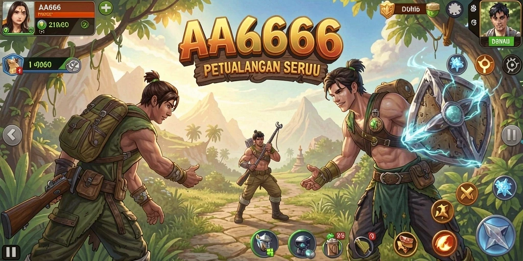 Gameplay mendebarkan di dunia petualangan yang menakjubkan.