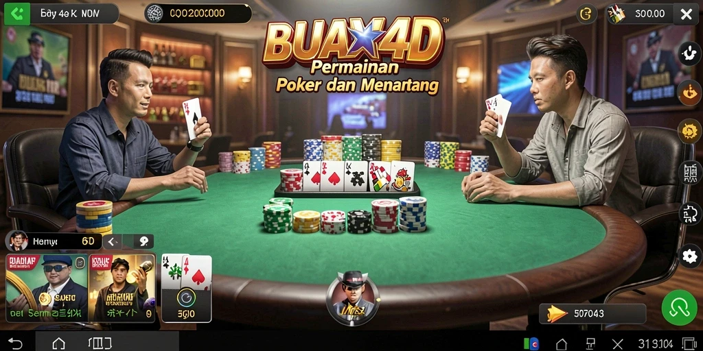 Gameplay Poker yang mendebarkan di BUAH4D penuh tantangan dan kesenangan.