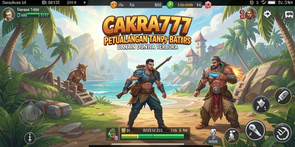 Menampilkan pengalaman mendalam dalam dunia Open World CAKRA777.