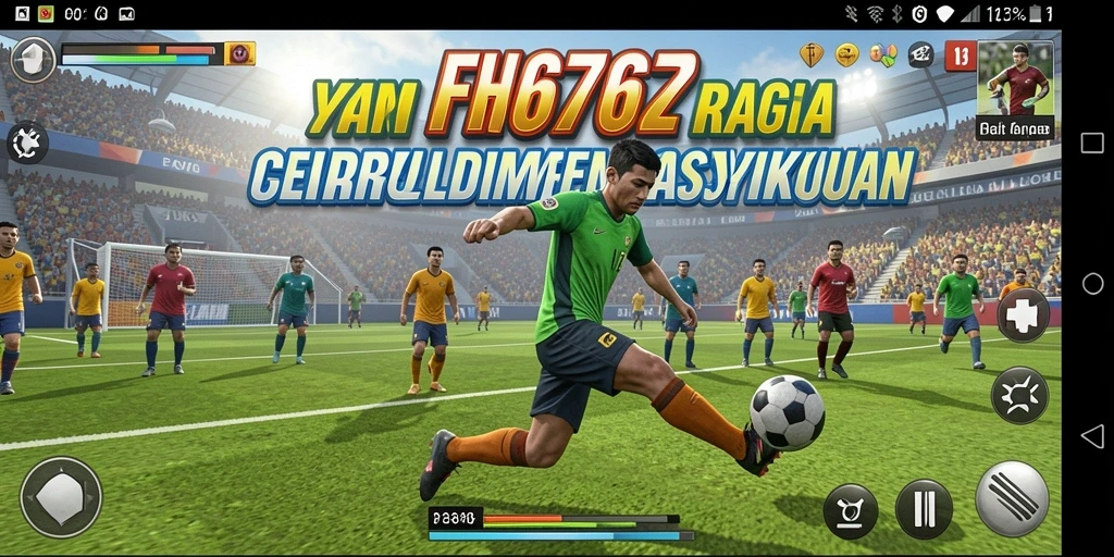 Screenshot menunjukkan aksi seru dalam pertandingan olahraga.