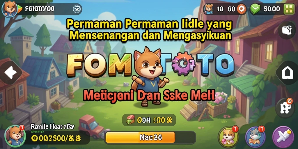 Tampilan gameplay Idle FOMOTOTO yang menarik dan interaktif.