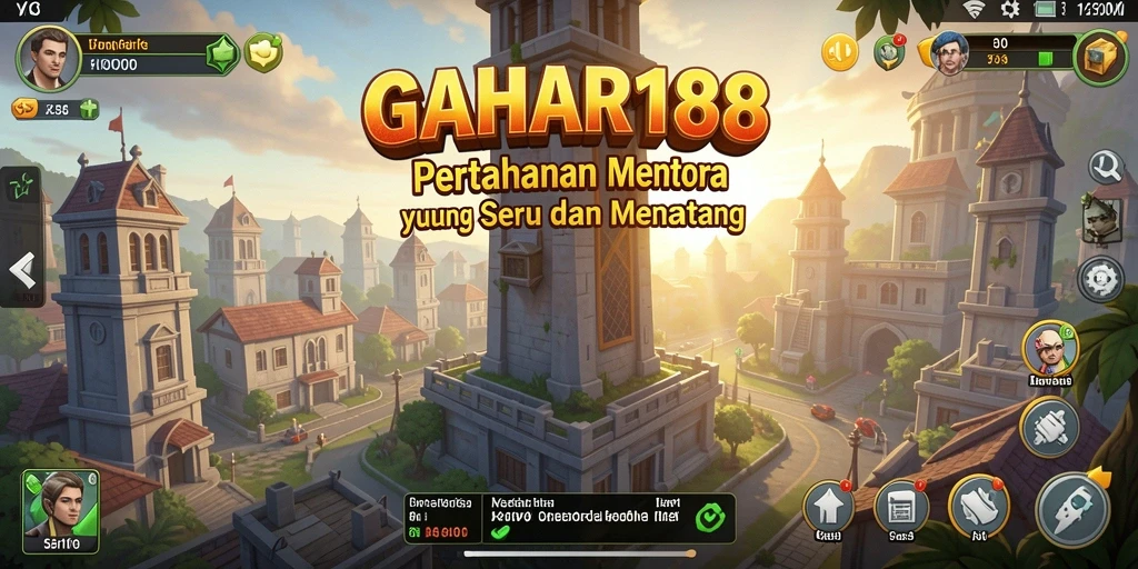 Gameplay GAHAR188 menampilkan pertahanan menara yang dinamis dan strategi yang mendalam.