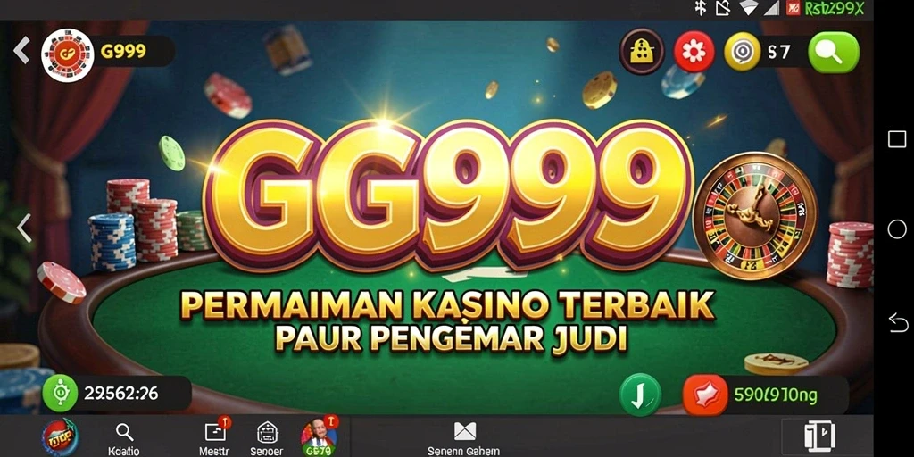 Tampilan menarik dari gameplay GG999 yang penuh aksi Kasino.