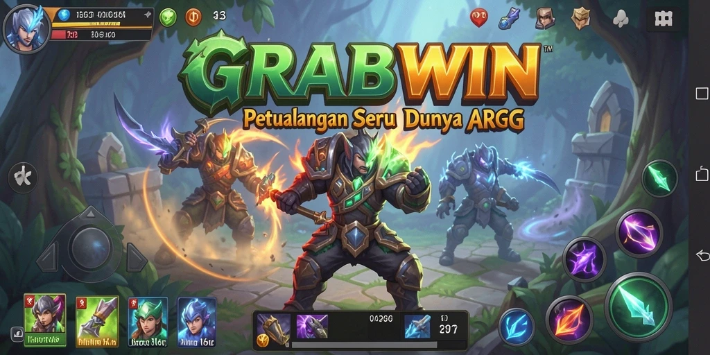 Gameplay menegangkan dan seru di GRABWIN dengan aksi ARPG.