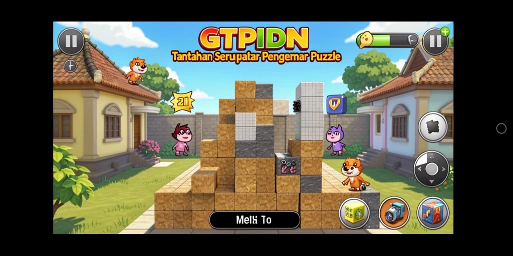 Dalam screenshot GTPIDN, tampak gameplay seru saat menyusun teka-teki.