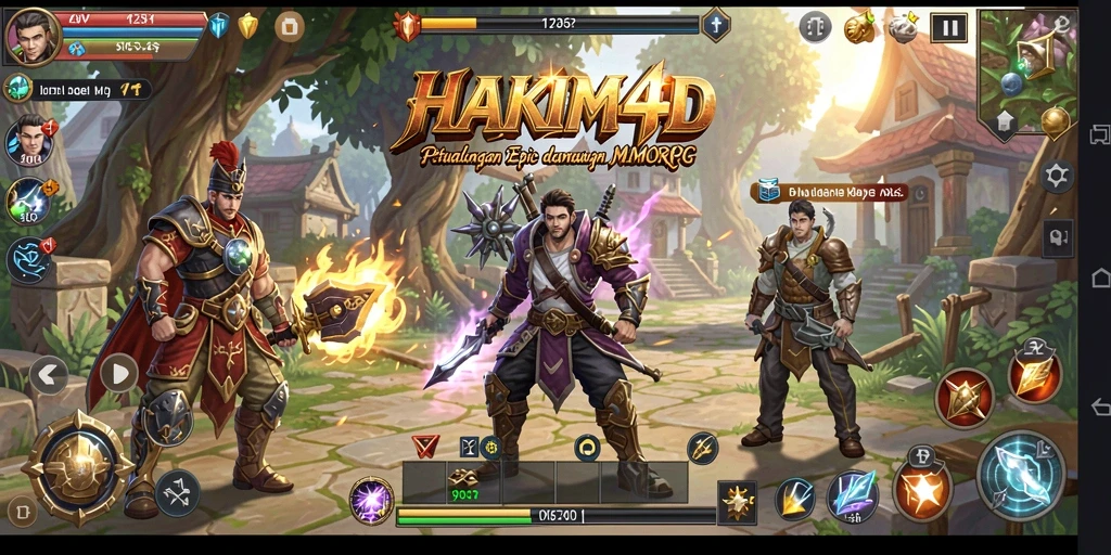 Screenshot gameplay HAKIM4D menampilkan pertarungan seru dan grafis menawan.