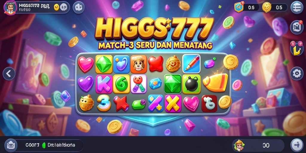 Tampilan gameplay seru dan penuh warna dari HIGGS777.