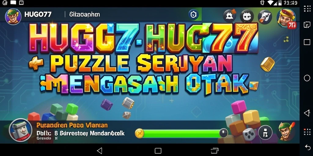 Gameplay seru dalam HUGO77 menantang kemampuan Puzzle Anda.