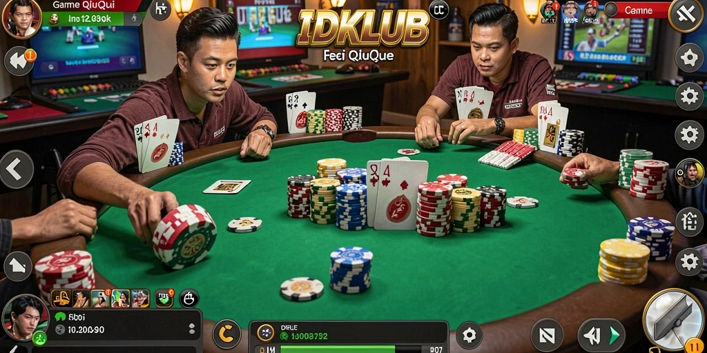 Screenshot gameplay QiuQiu yang memukau dalam IDKLUB.