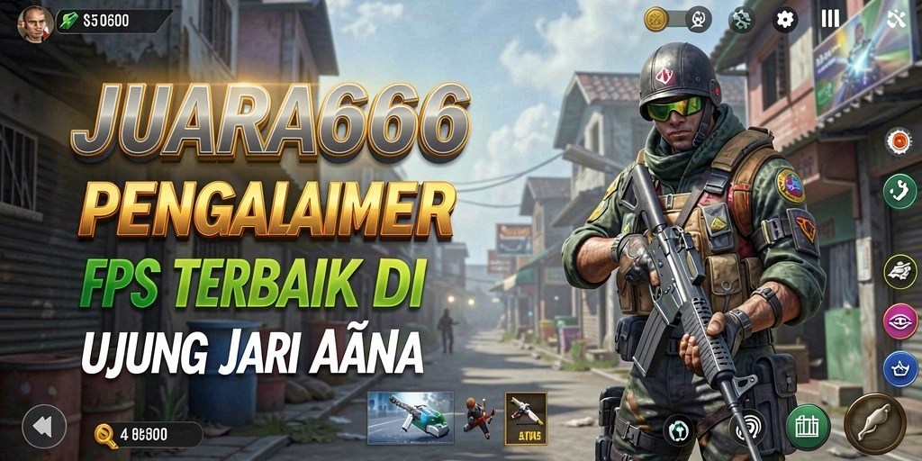 Screenshot gameplay JUARA666 yang intens dan penuh aksi FPS.