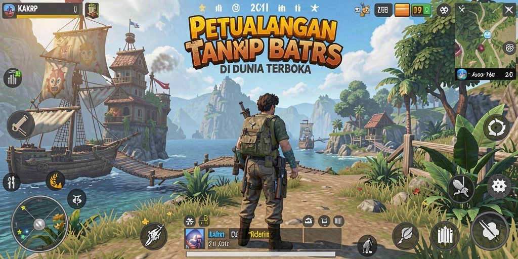 Screenshot gameplay KAKRP menampilkan petualangan di dunia terbuka yang menakjubkan.