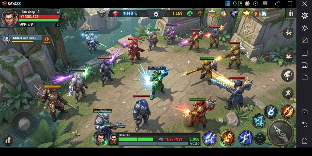 Tangkapan layar gameplay KAYA33 yang menampilkan aksi SLG yang mendebarkan.