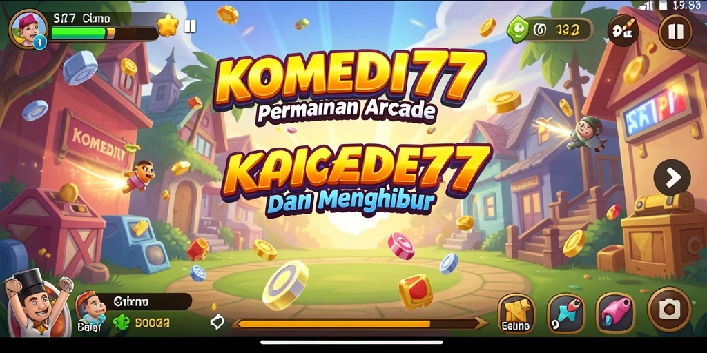 Tangkapan layar KOMEDI77 menunjukkan aksi seru dalam permainan Arcade.