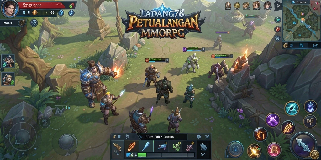 Tangkap layar dari <strong>LADANG78</strong> menunjukkan aksi seru dalam gameplay MMORPG.