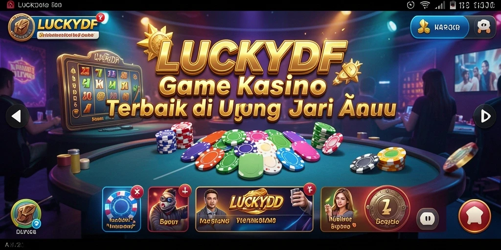 Tampilan gameplay mendebarkan dari LUCKYDF yang memikat pemain Kasino.