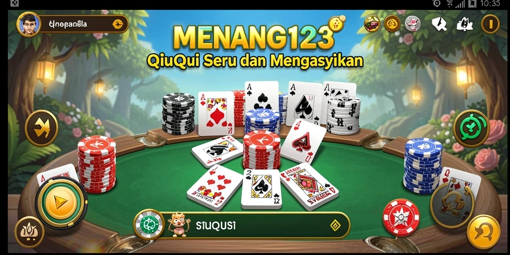Screenshot MENANG123 menunjukkan aksi seru dari permainan QiuQiu.