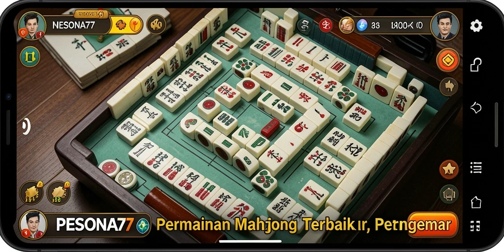 Gameplay menyenangkan dari PESONA77 dengan grafik Mahjong yang menarik.