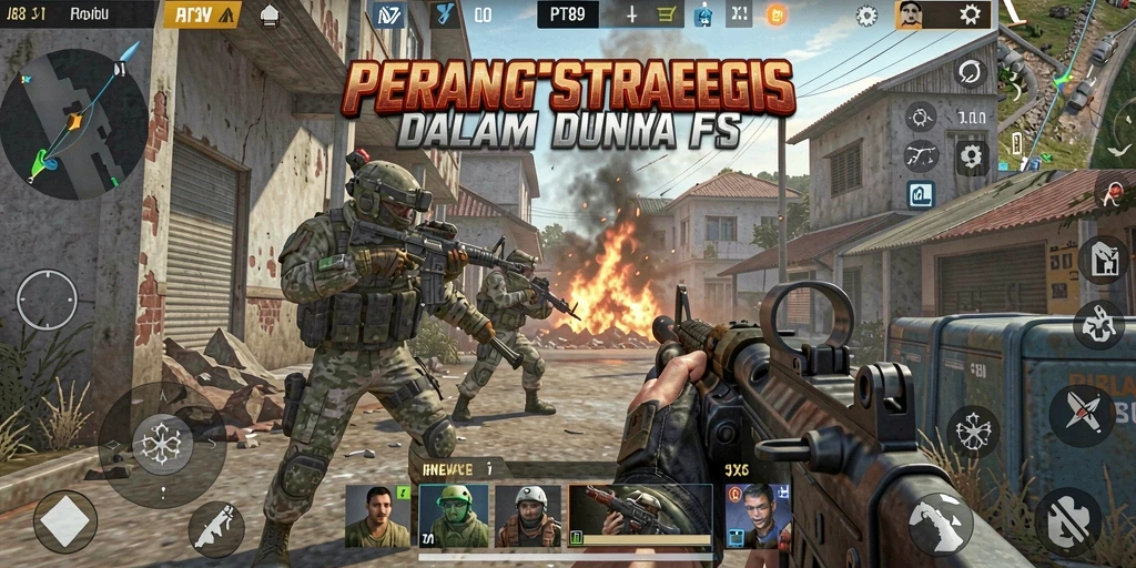 Screenshot PT89 menampilkan aksi tembak-menembak yang mendebarkan.