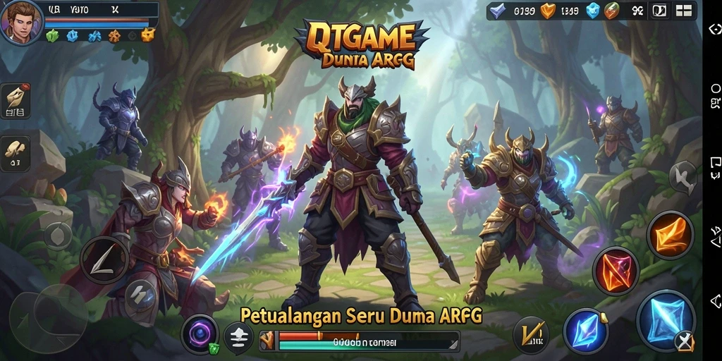 Tampilan gameplay QTGAME yang mendebarkan dan penuh aksi.