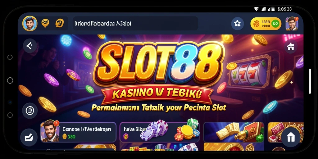 Tampilan gameplay kasino SLOT88 yang menarik dan interaktif.