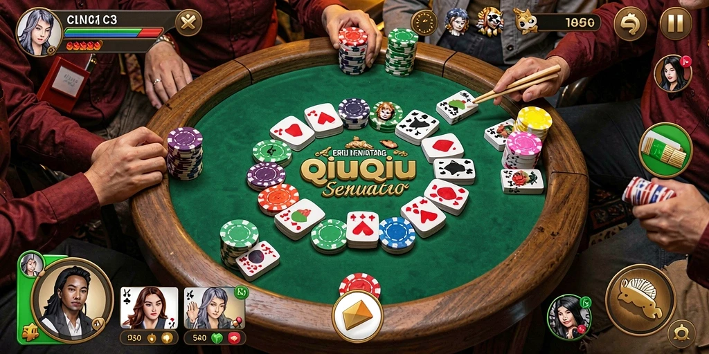 Tampilan gameplay QiuQiu yang menarik dan seru.